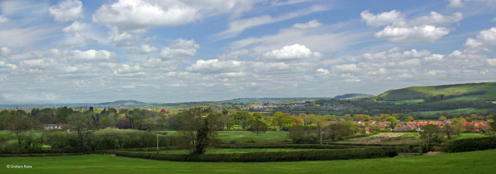 A view of Shillingstone from the steps near White Pit quarry